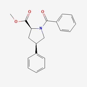 molecular formula C19H19NO3 B13412151 methyl (2S,4R)-1-benzoyl-4-phenylpyrrolidine-2-carboxylate 