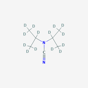 molecular formula C7H14N2 B13412163 Diisopropylcyanamide-D7 