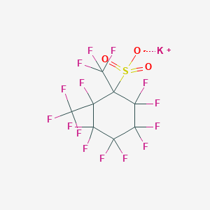 molecular formula C8F15KO3S B13412180 Potassium nonafluorobis(trifluoromethyl)cyclohexanesulphonate CAS No. 68156-01-4