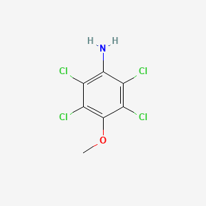 molecular formula C7H5Cl4NO B13412188 2,3,5,6-Tetrachloroanisidine CAS No. 70439-96-2