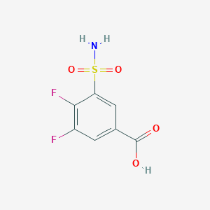 3,4-Difluoro-5-sulfamoylbenzoic acid