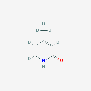 molecular formula C6H7NO B13412231 2-Hydroxy-4-methylpyridine-d6 