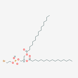 molecular formula C37H72BrO8P B13412278 Bromoethyl 1,2-dipalmitoyl-rac-glycero-3-phosphate 