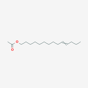 molecular formula C₁₆H₃₀O₂ B134123 10-Tetradecen-1-ol, acetate, (Z)- CAS No. 35153-16-3