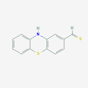 molecular formula C13H9NS2 B13412330 2-Thiomethyl phenothiazine 