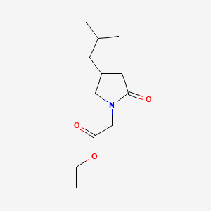 molecular formula C12H21NO3 B13412355 Ethyl 2-Oxo-4-propyl-1-pyrrolidineacetate 