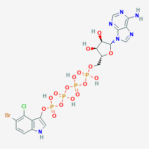 molecular formula C18H20BrClN6O16P4 B134124 Bcip4A CAS No. 148778-60-3