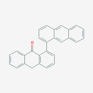 molecular formula C28H18O B13412494 1-(1-anthracenyl)-10H-anthracen-9-one 