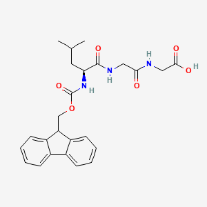 molecular formula C25H29N3O6 B13412580 Fmoc-Leu-Gly-Gly-OH 