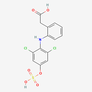 molecular formula C14H11Cl2NO6S B13412592 4'-Hydroxy Diclofenac Sulfate 