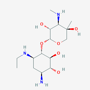 molecular formula C15H31N3O6 B13412640 1-N-Ethylgaramine CAS No. 67666-41-5