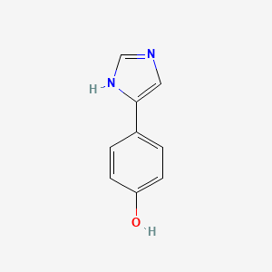 molecular formula C9H8N2O B13412656 4-(1H-Imidazol-4-yl)phenol 