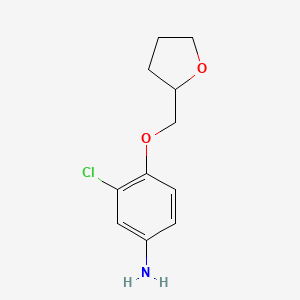3-Chloro-4-(tetrahydro-2-furanylmethoxy)aniline