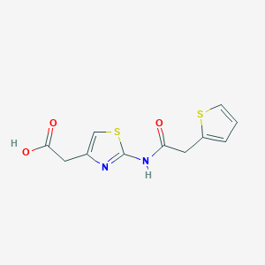 2-{2-[2-(Thiophen-2-yl)acetamido]-1,3-thiazol-4-yl}acetic acid