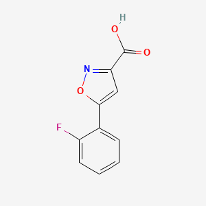 molecular formula C10H6FNO3 B1341271 5-(2-Fluorophenyl)-1,2-oxazole-3-carboxylic acid CAS No. 668970-73-8
