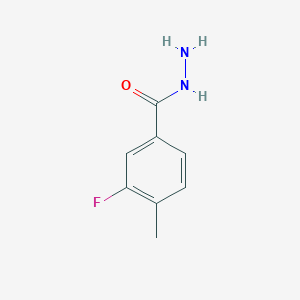 molecular formula C8H9FN2O B1341273 3-Fluoro-4-methylbenzohydrazide CAS No. 953735-01-8