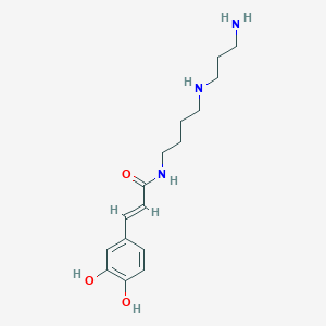 molecular formula C16H25N3O3 B13412822 Caffeoylspermidine 