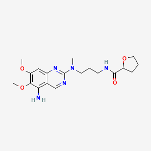 molecular formula C19H27N5O4 B13412827 N-[3-[(5-amino-6,7-dimethoxyquinazolin-2-yl)-methylamino]propyl]oxolane-2-carboxamide 