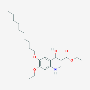 molecular formula C24H37NO5 B13412863 Ethyl 6-decoxy-7-ethoxy-4-hydroxy-1,4-dihydroquinoline-3-carboxylate 
