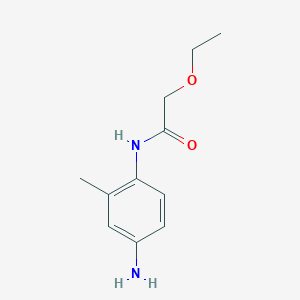 molecular formula C11H16N2O2 B1341296 N-(4-Amino-2-methylphenyl)-2-ethoxyacetamide CAS No. 953894-87-6