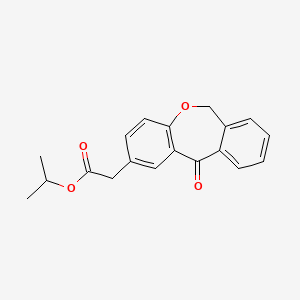 molecular formula C19H18O4 B13412974 Isopropyl 6,11-dihydro-11-oxodibenz[b,e]oxepin-2-acetate 