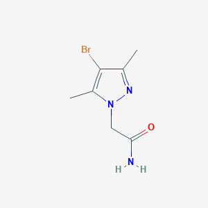 molecular formula C7H10BrN3O B1341326 2-(4-bromo-3,5-dimethyl-1H-pyrazol-1-yl)acetamide CAS No. 1005668-21-2