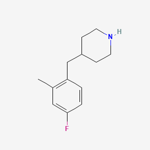 molecular formula C13H18FN B1341332 4-(4-Fluoro-2-methyl-benzyl)-piperidine CAS No. 955287-76-0