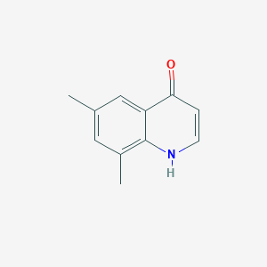 molecular formula C11H11NO B1341345 6,8-Dimethyl-4-hydroxyquinoline CAS No. 203626-58-8