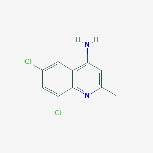 molecular formula C10H8Cl2N2 B1341347 4-Amino-6,8-dichloro-2-methylquinoline CAS No. 917562-01-7