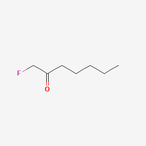 molecular formula C7H13FO B13413474 2-Heptanone, 1-fluoro- CAS No. 689-87-2