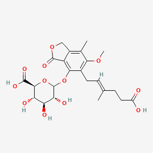 molecular formula C23H28O12 B13413492 Mycophenolic acid b-D-glucuronide 