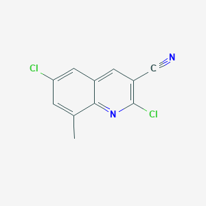molecular formula C11H6Cl2N2 B1341351 2,6-Dichloro-8-methylquinoline-3-carbonitrile CAS No. 948291-60-9