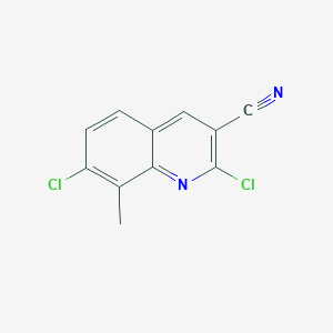 2,7-Dichloro-8-methylquinoline-3-carbonitrile