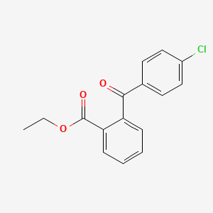 molecular formula C16H13ClO3 B13413529 Ethyl 2-(4-chlorobenzoyl)benzoate CAS No. 51476-10-9