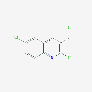 molecular formula C10H6Cl3N B1341354 2,6-Dichloro-3-(chloromethyl)quinoline CAS No. 948290-83-3