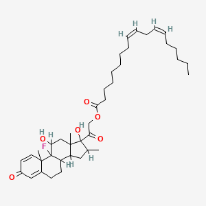 molecular formula C40H59FO6 B13413594 Dexamethasone 21-linolelaidate CAS No. 58769-04-3