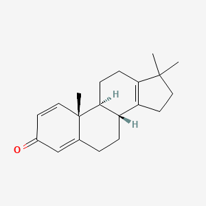 molecular formula C20H26O B13413604 10,17,17-Trimethylgona-1,4,13-trien-3-one CAS No. 77702-25-1
