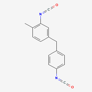 molecular formula C16H12N2O2 B13413627 4-Methyldiphenylmethane-3,4-diisocyanate CAS No. 75790-84-0