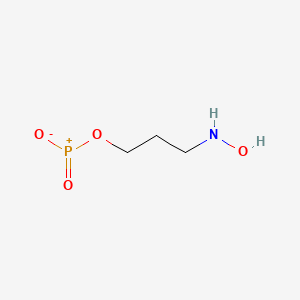 molecular formula C3H8NO4P B13413634 3-(Hydroxyamino)propoxy-oxido-oxophosphanium 