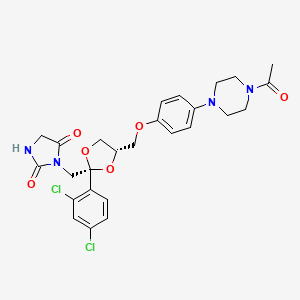 molecular formula C26H28Cl2N4O6 B13413669 Imidazolidine-2,4-dione Ketoconazole 