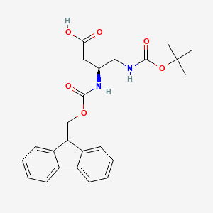 molecular formula C24H28N2O6 B1341369 Fmoc-Dbu(Boc)-OH CAS No. 1310680-44-4