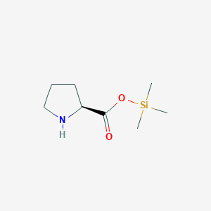 molecular formula C8H17NO2Si B13413698 L-Proline Trimethylsilyl Ester 