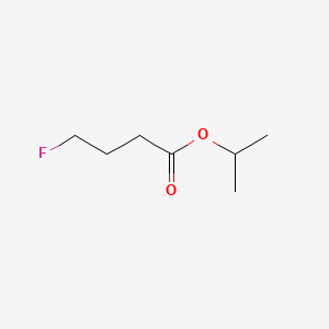 molecular formula C7H13FO2 B13413832 Butyric acid, 4-fluoro-, isopropyl ester CAS No. 63904-97-2