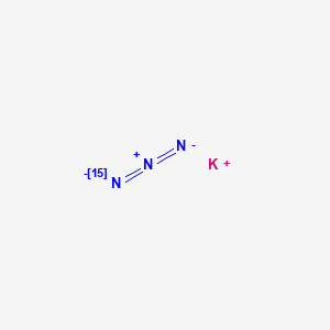 molecular formula KN3 B13413839 Potassium Azide-15N 