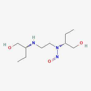 molecular formula C10H23N3O3 B13413852 N-((R)-1-Hydroxybutan-2-yl)-N-(2-(((R)-1-hydroxybutan-2-yl)amino)ethyl)nitrous Amide 