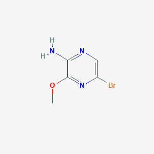 molecular formula C5H6BrN3O B134139 5-Bromo-3-methoxypyrazin-2-amine CAS No. 5900-13-0