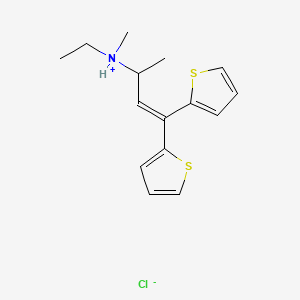 molecular formula C15H20ClNS2 B13413944 Ethylmethylthiambutene hydrochloride CAS No. 64037-50-9