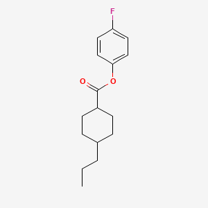 molecular formula C16H21FO2 B13413962 4-Fluorophenyl 4-propylcyclohexane-1-carboxylate CAS No. 79912-81-5