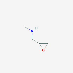 molecular formula C4H9NO B13413995 Methyl[(oxiran-2-yl)methyl]amine 
