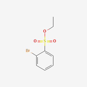 molecular formula C8H9BrO3S B13414063 Ethyl 2-bromobenzenesulfonate 